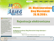 Tablet Screenshot of biegwarcianski.pl